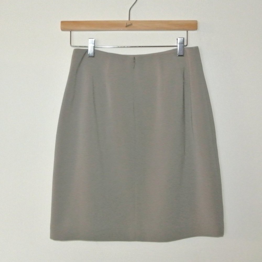 Caslon Gray Pancil Skirt Lined 4 - Picture 13 of 16